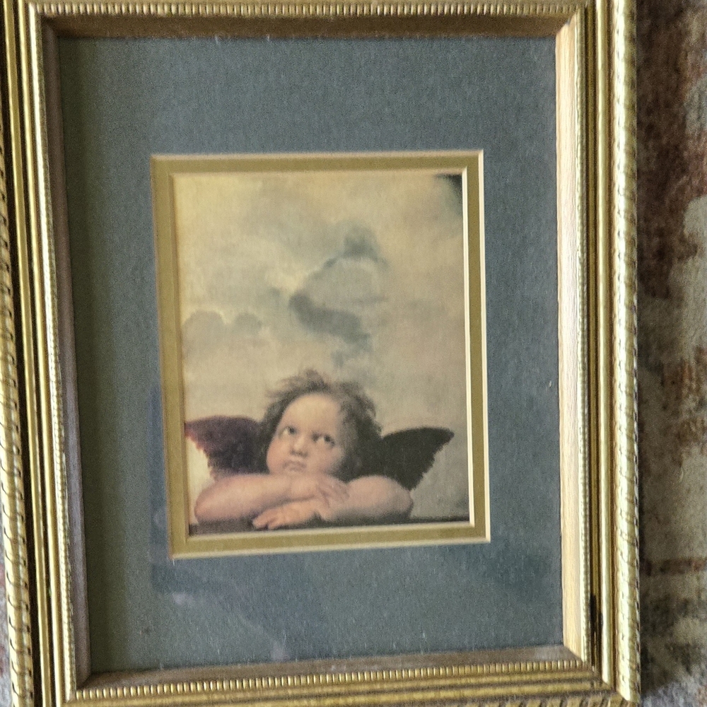 Elegant Gold Angelic Art Picture Frame